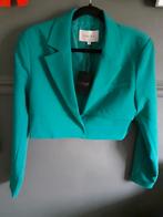 Nieuwe costes cropped blazer petrol mt XS-S, Nieuw, Ophalen of Verzenden, Maat 36 (S), Groen