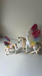 Schleich gevleugelde regenboogeenhoorns, Ophalen of Verzenden, Zo goed als nieuw, Paard, Beeldje of Figuurtje