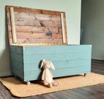 Grote Houten Kist op Wielen, Ophalen, Gebruikt, 100 tot 150 cm, 50 tot 75 cm