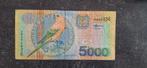 Suriname 5000 gulden 2000, Ophalen of Verzenden, Zuid-Amerika