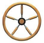 Stuurwiel Teak RVS 40 cm