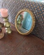 Oude Franse spiegel goud, Antiek en Kunst, Antiek | Spiegels, Ophalen of Verzenden, Rechthoekig, Minder dan 50 cm