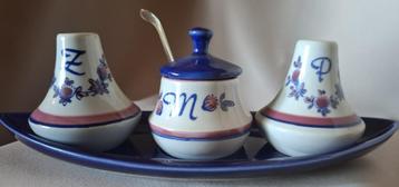 Vintage Zenith Gouda Holland peper en zout mosterd stelletje beschikbaar voor biedingen