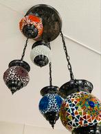 Oosterse hanglamp Bohemian Ibiza stijl met glas mozaïek, Glas, Ophalen of Verzenden, Zo goed als nieuw, Marokkaans, Oosters, Bohemian, Boho, Ibiza, Arabisch, mozaïek,