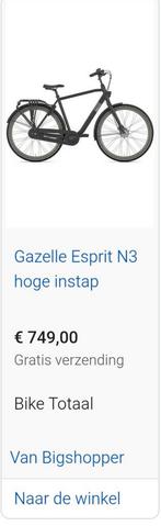 Gazelle Esprit N3 - Nieuw!, Ophalen of Verzenden, Nieuw, Gazelle, Versnellingen