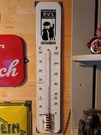 Grote oude emaille thermometer RVS, Verzamelen, Merken en Reclamevoorwerpen, Ophalen of Verzenden, Gebruikt, Reclamebord