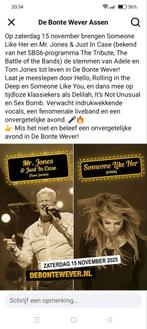 Twee tickets voor de Bonte Wever., Tickets en Kaartjes, Twee personen