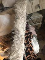 Witte bontkraag met knopen, Ophalen of Verzenden, Gebruikt