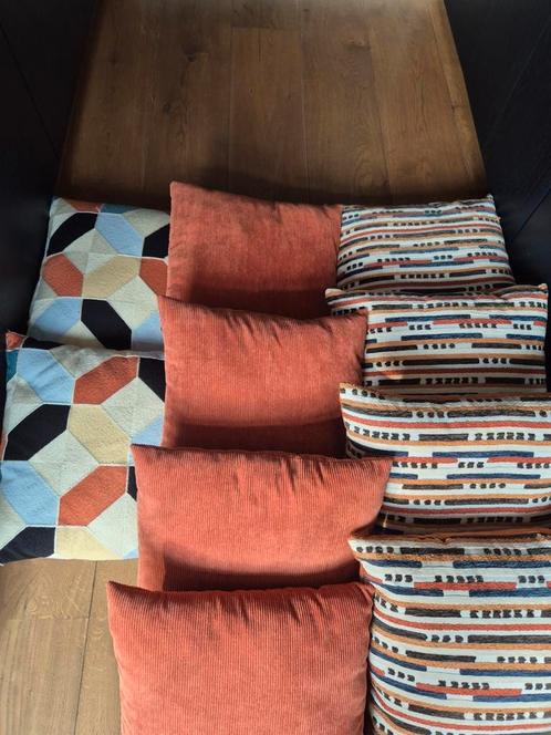 Sierkussens set 10 st, Huis en Inrichting, Woonaccessoires | Kussens, Zo goed als nieuw, Vierkant, Ophalen of Verzenden