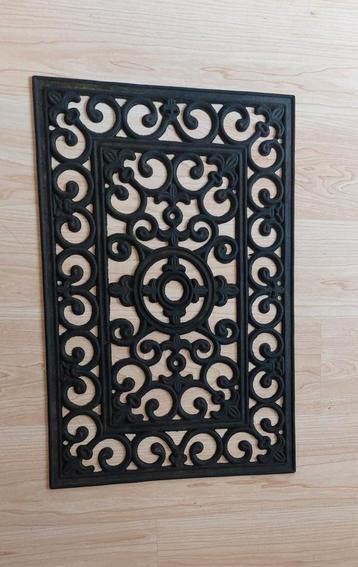 Mooie Zwarte Rubber Deurmat, Schoonloopmat - 60x40 cm  beschikbaar voor biedingen
