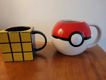 Pokemon Pokeball & Rubiks Kubus Mok - beker bekers beschikbaar voor biedingen