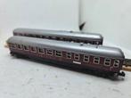 MinTrix DSG Personenwagons (2 stuks), Gebruikt, Gelijkstroom of Wisselstroom, Trix, Wagon