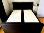 Luxe boxspring 180x200 zwart, evt met topper., Huis en Inrichting, Ophalen, Zwart, Tweepersoons, Zo goed als nieuw