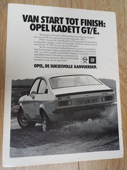 Opel Kadett GT/E advertentie uit 1979, Boeken, Auto's | Folders en Tijdschriften, Gelezen, Opel, Verzenden