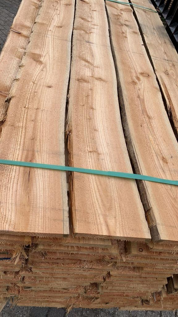 ACTIE: Douglas schaaldelen 17-33 cm breed & 4 meter lang!, Doe-het-zelf en Verbouw, Hout en Planken, Nieuw, Plank, Overige houtsoorten