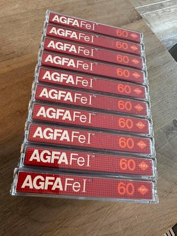 10 stuks AGFA Fe I 60 cassettebandjes nieuw staat! beschikbaar voor biedingen