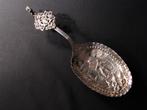 Roomlepel met eekhoorn, antiek zilver. 1875. 1558, Antiek en Kunst, Ophalen of Verzenden, Zilver