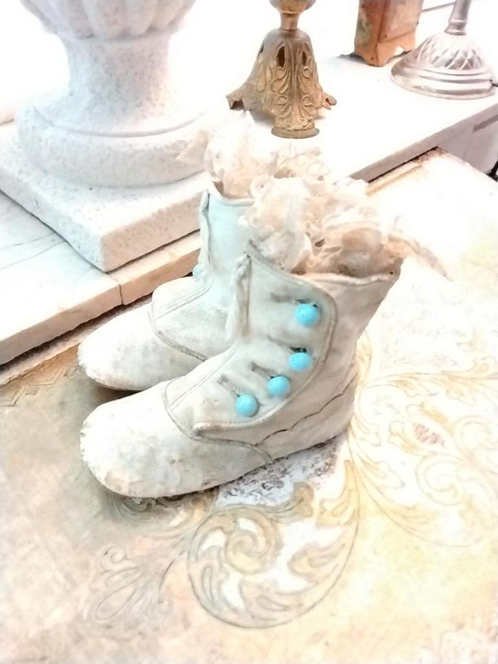 #### BEELDIGE ANTIEKE VICTORIAANSE BABY SCHOENTJES ##, Antiek en Kunst, Antiek | Kleding en Accessoires, Ophalen of Verzenden