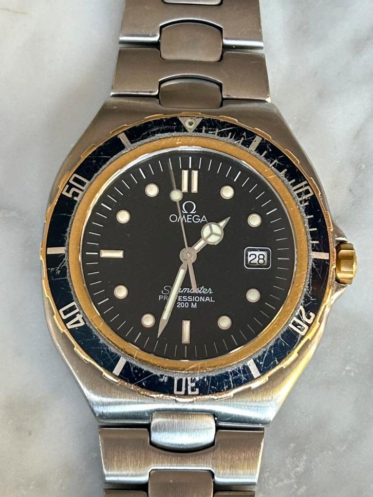 Omega Seamaster ‘pre Bond’ goud/staal, originele 1465/452, Sieraden, Tassen en Uiterlijk, Horloges | Heren, Gebruikt, Polshorloge