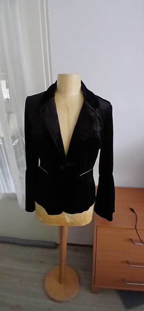 G MAXX schattig fluweel  velours jasje mt 38, Kleding | Dames, Maat 38/40 (M), Verzenden, Zwart, G MAXX