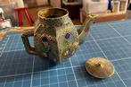 Cloisonnee theepotje, 7 cm h, Ophalen of Verzenden