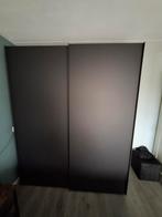 Gave zwarte kledingkast, Huis en Inrichting, Ophalen, 200 cm of meer, 150 tot 200 cm, Met hangruimte