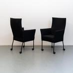 4x Montis Chaplin stoelen uitgevoerd in zwarte stof, Ophalen of Verzenden, Zo goed als nieuw, Stof, Vier
