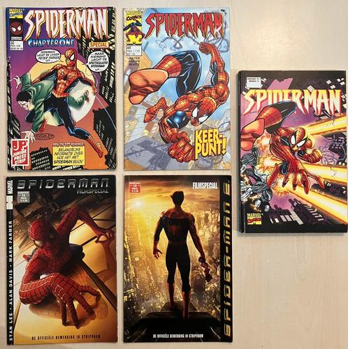 5xSpiderman; magazines 32+60, filmspecial15+19, omnibus 15, Boeken, Strips | Comics, Zo goed als nieuw, Meerdere comics, Europa