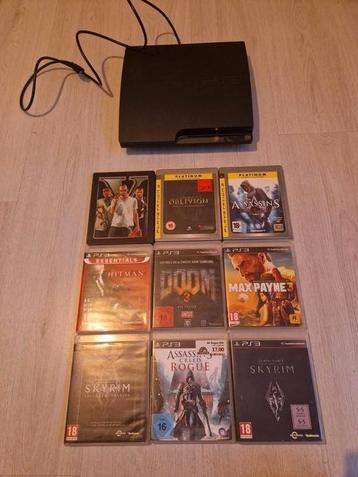 Ps3 console inclusief games en hdmi kabel  beschikbaar voor biedingen