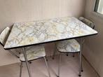 Formica keukenset tafel met 4 stoelen, 50 tot 100 cm, Gebruikt, Rechthoekig, Ophalen of Verzenden