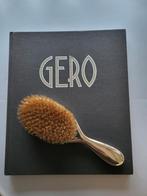 GERO haarborstel  BLOEM motief.  E. <GERO>  90, Antiek en Kunst, Ophalen of Verzenden