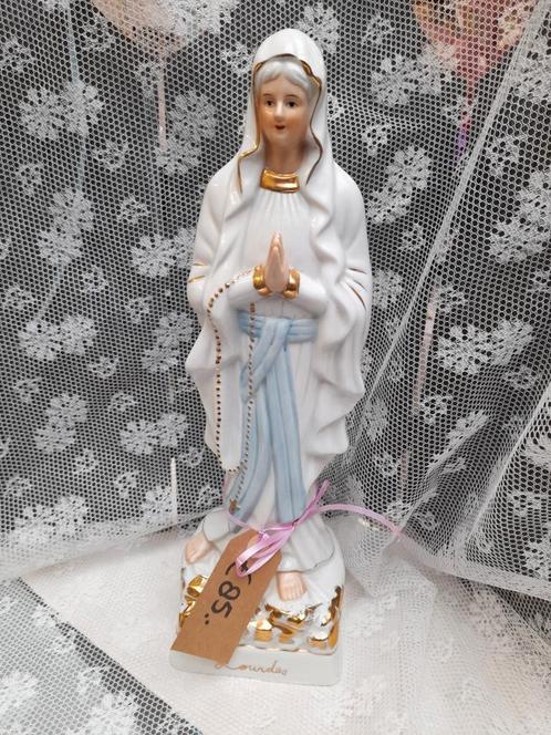 Oud porseleinen maria lourdes beeld ca 35 cm, Antiek en Kunst, Antiek | Porselein, Ophalen of Verzenden