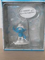Smurf met bord Comment ca Schtroumphe, Verzamelen, Smurfen, Ophalen of Verzenden, Nieuw, Overige Smurfen, Poppetje, Figuurtje of Knuffel