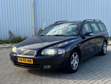 Volvo V70 2.4D Edition Navi Clima Leer Zwart beschikbaar voor biedingen