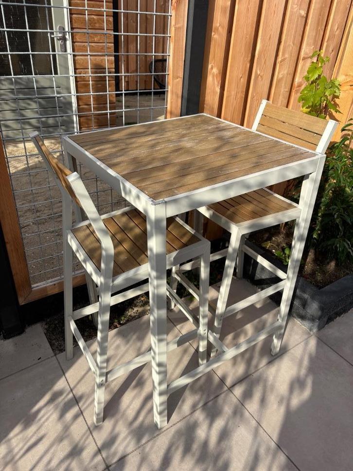 Ikea SJÄLLAND Tuinset, Tuin en Terras, Tuintafels, Gebruikt, Rechthoekig, Hout, Ophalen