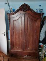 Mahoniehouten kleding kast, Antiek en Kunst, Ophalen