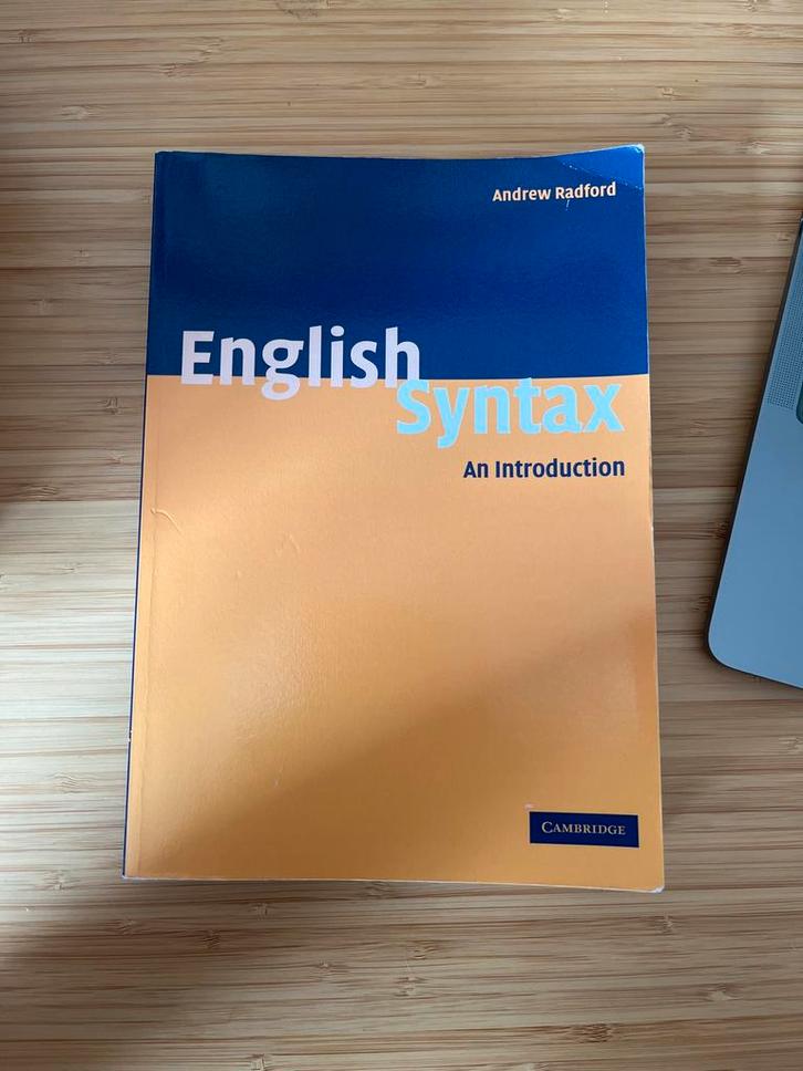 English Syntax: An Introduction - Radford (Cambridge), Boeken, Studieboeken en Cursussen, Gelezen, WO, Alpha, Ophalen of Verzenden