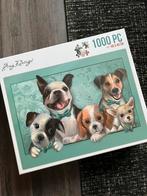 Leuke hondjes puzzel Amy Design 1000 stukjes, Ophalen of Verzenden, 500 t/m 1500 stukjes, Zo goed als nieuw