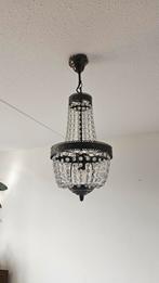 Vintage Kroonluchter met Kristallen, Ophalen of Verzenden