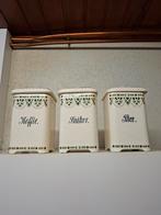Vintage Koffie, Suiker en Thee Potten Set, Ophalen
