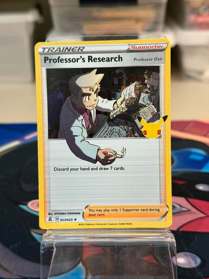 Professor's Research - 23/25 Celebrations 25th Anniversary, Hobby en Vrije tijd, Verzamelkaartspellen | Pokémon, Zo goed als nieuw