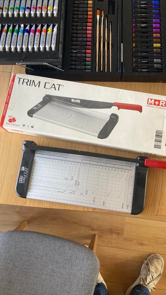 M+R Trip Cat Papiersnijmachine 32 cm A4, Diversen, Papierwaren, Zo goed als nieuw, Ophalen of Verzenden