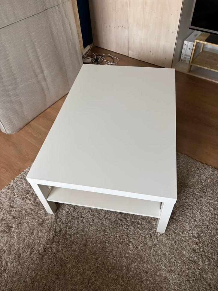 Ikea Lack Salontafel - Wit, Huis en Inrichting, Tafels | Salontafels, Gebruikt, Minder dan 50 cm, 50 tot 100 cm, Rechthoekig, Kunststof