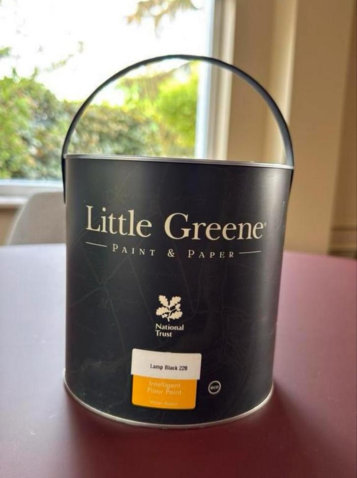 Little Greene Intelligent Floor Paint – Lamp Black (2,5L), Doe-het-zelf en Verbouw, Verf, Beits en Lak, Nieuw, Verf, Minder dan 5 liter
