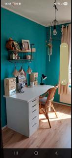 Bureau wit, Huis en Inrichting, Bureaus, Ophalen, Zo goed als nieuw