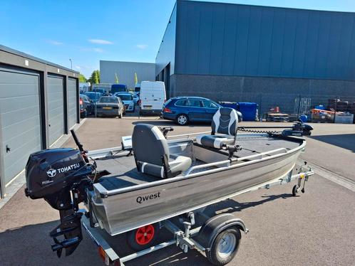 Qwest 3.80 visboot met 20pk tohatsu, Watersport en Boten, Vis- en Consoleboten, Zo goed als nieuw, 10 tot 30 pk, 3 tot 6 meter