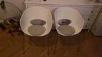 70s Sintesi Orbit Chairs, Huis en Inrichting, Stoelen, Gebruikt, Twee, Wit, Sleek, design, round