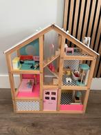 Hema poppenhuis incl. meubeltjes & poppetjes, Ophalen, Zo goed als nieuw, Poppenhuis