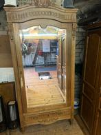 Antieke eiken spiegel  Kast, Ophalen of Verzenden, Overige vormen, 50 tot 100 cm, 200 cm of meer
