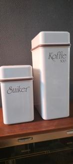 Coppia vooraadbussen koffie suiker, Huis en Inrichting, Keuken | Keukenbenodigdheden, Ophalen of Verzenden, Gebruikt